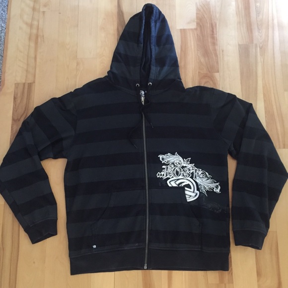 SOLD :-) 2000 Lost World Skate black skull hoodie - Picture 1 of 8